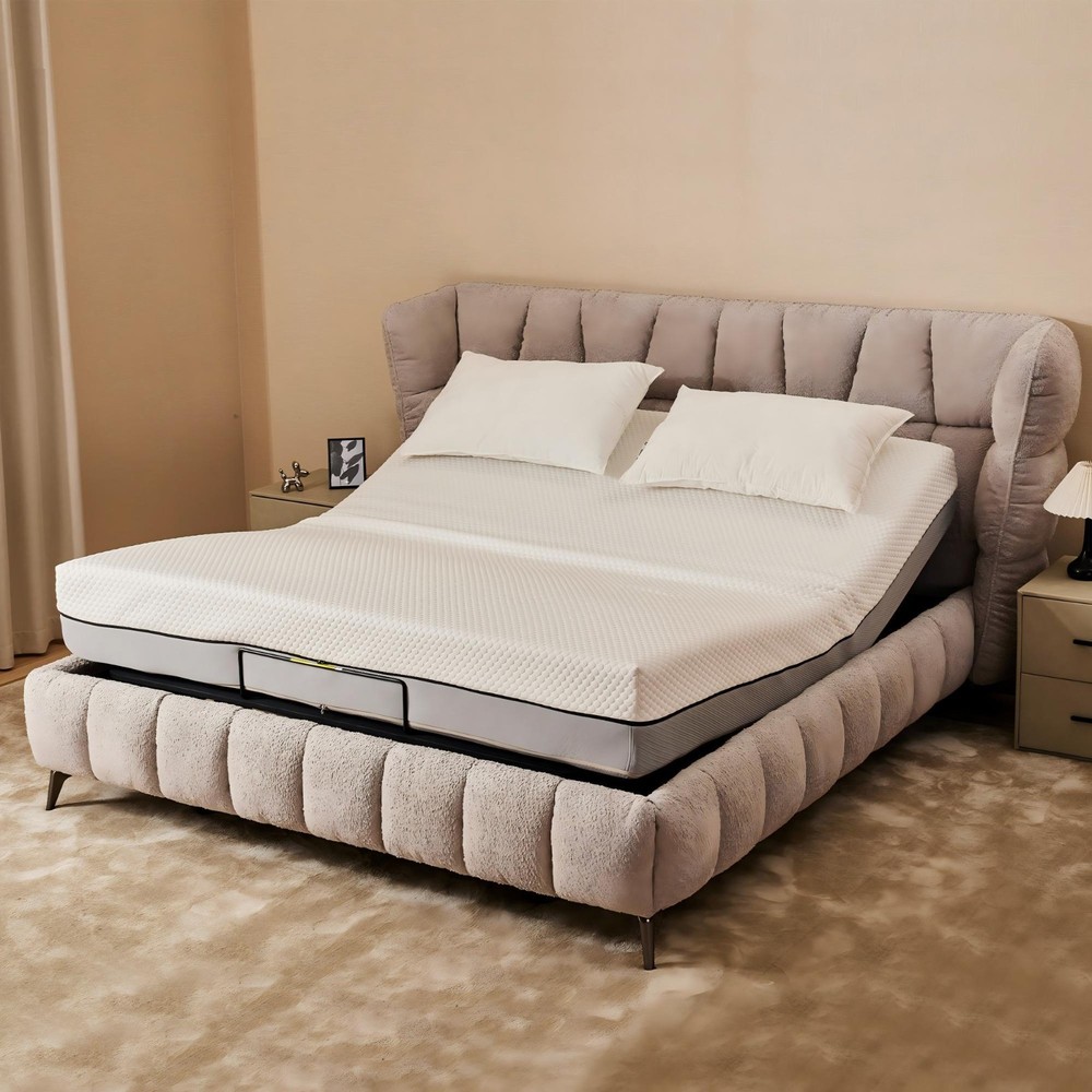 Zero Gravity Queen Adjustable Bed Frame, Head/Foot Incline, Wireless Remote