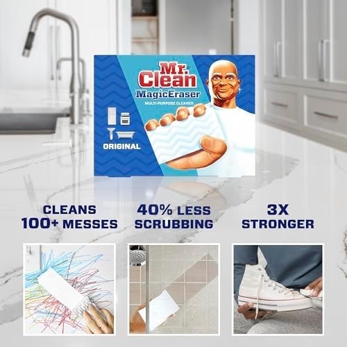 Mr. Clean Magic Eraser Original Cleaning Pads with Durafoam White 6 Count gallery
