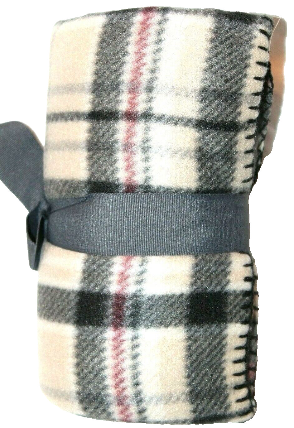 Cannon Neutral Plaid Fleece Throw 50x60" gallery
