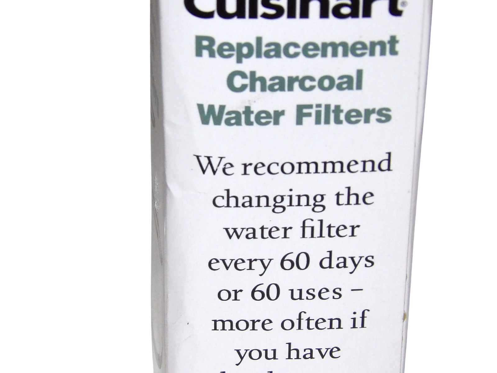 Cuisinart Dcc-Rwf Replacement Charcoal Water Filters 2 Pack 60 Day Use gallery
