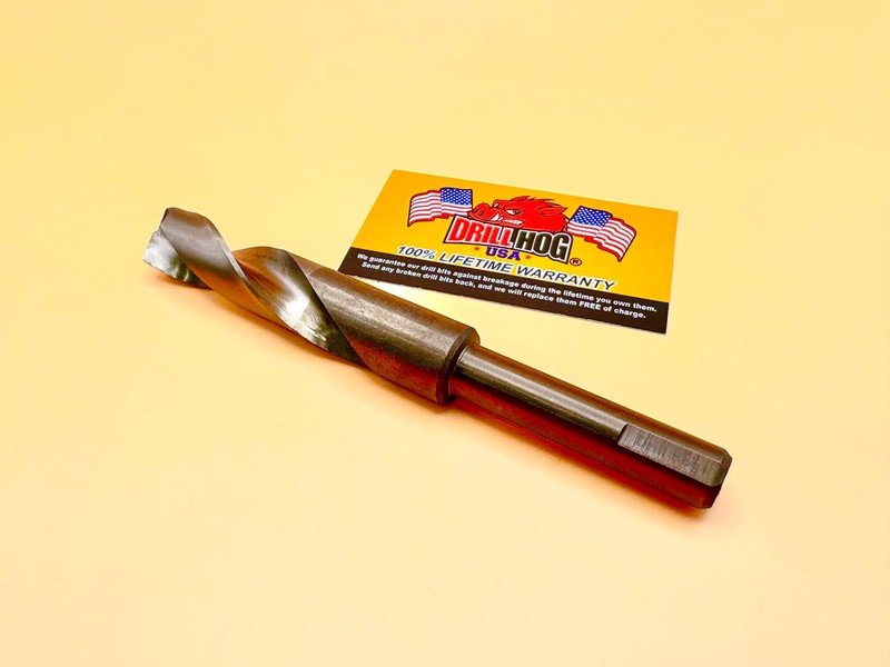 Drill Hog 3/4" Drill Bit 3/4" Silver Deming Bit Cobalt HSS Lifetime Warranty gallery