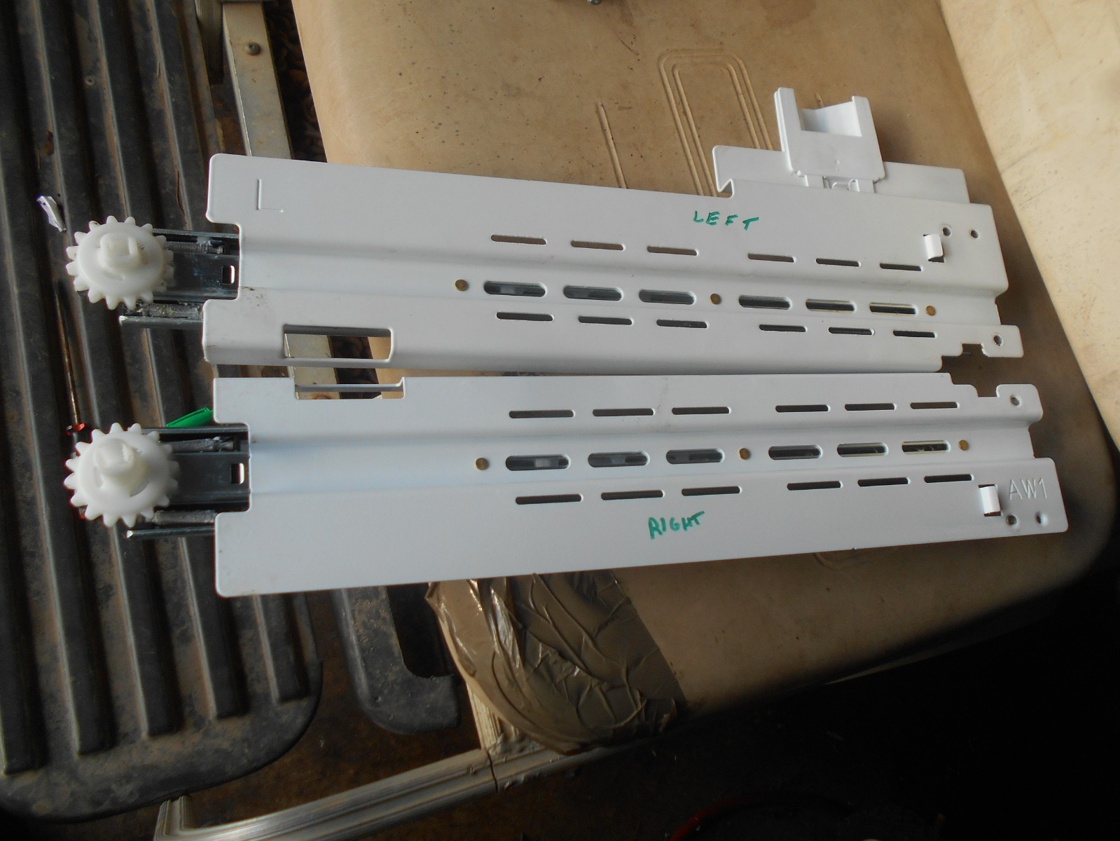 Samsung Refrigerator FREEZER SLIDE RAIL SET for RF30BB6600QL gallery