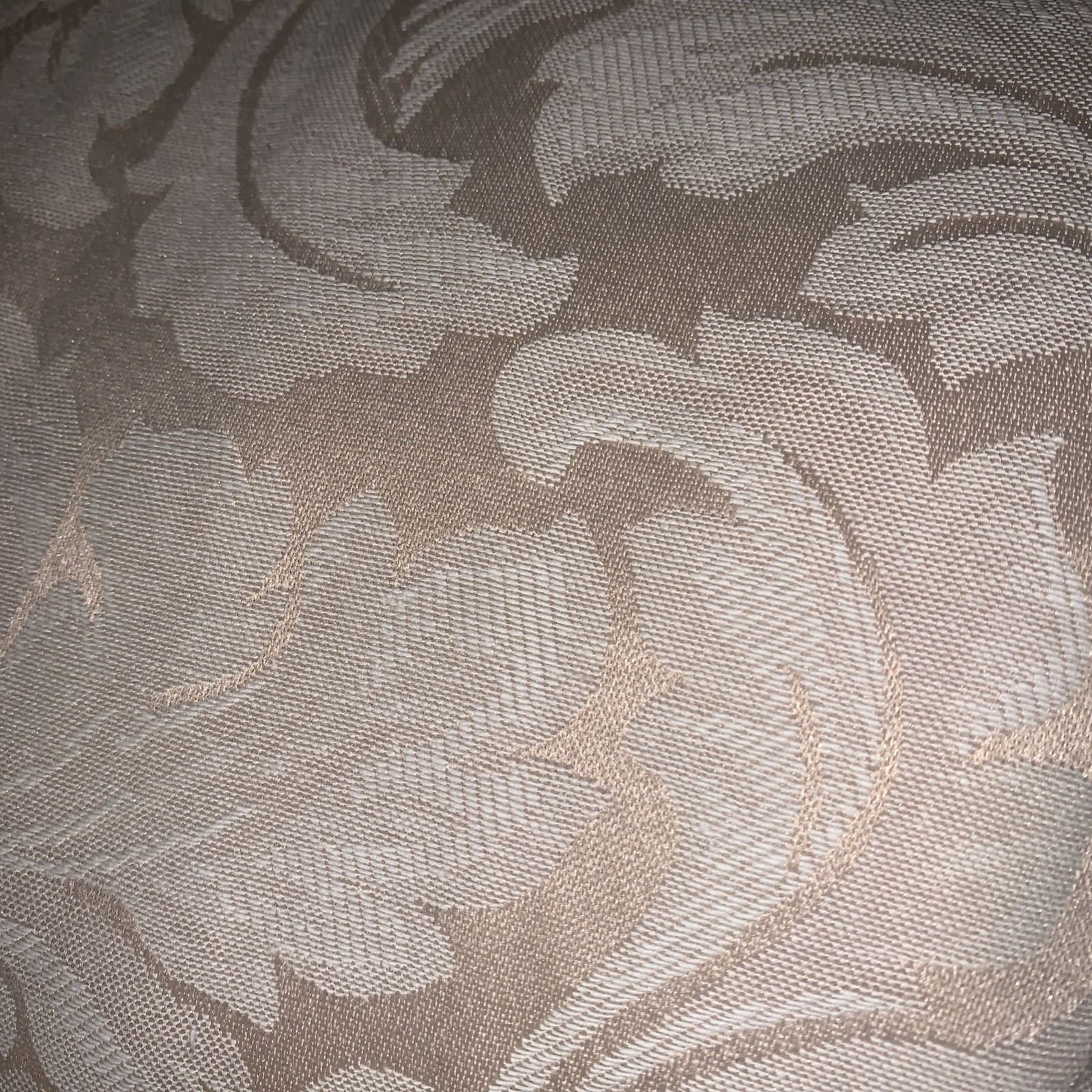 Vintage Sure Fit Basics Sofa Cover Champagne Scroll gallery
