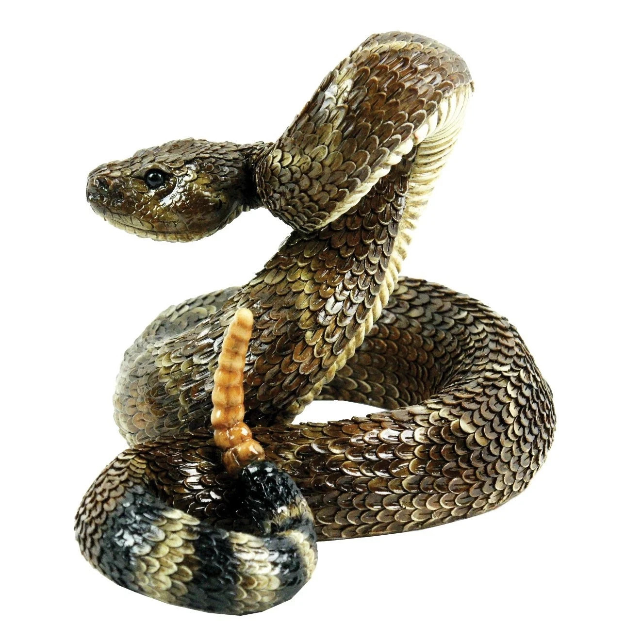 Western Diamondback Rattlesnake Outdoor Figurine for Gardens and Patios gallery