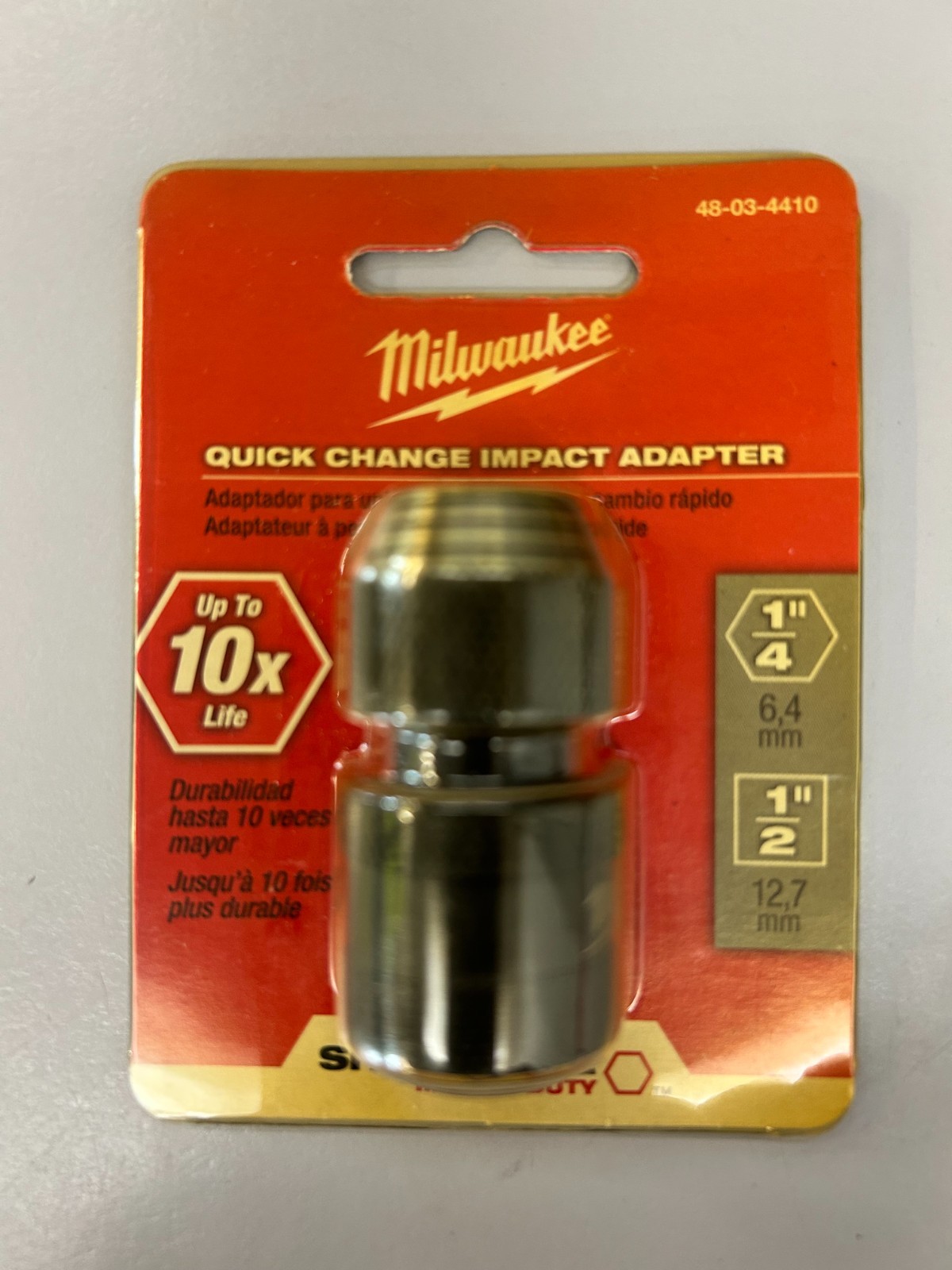MILWAUKEE Impact Adapter 1/2 in. Square x 1/4 in. Hex Shockwave gallery