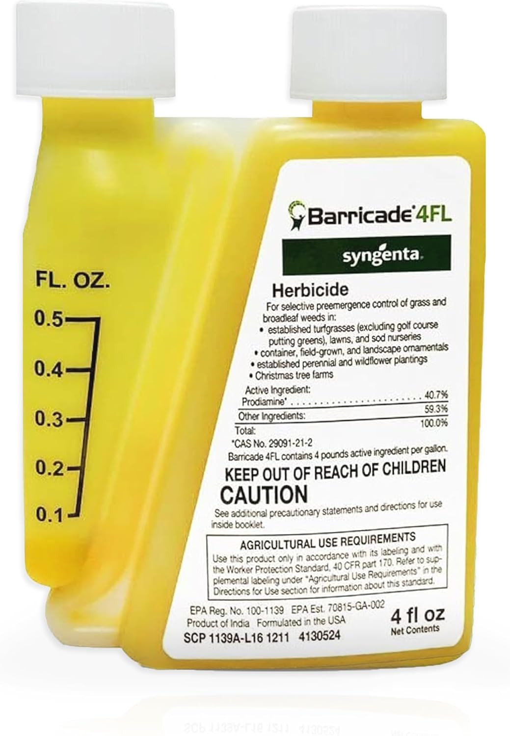 Barricade 4FL Herbicide Concentrate - Preemergent Weed Control - Long Lasting Br gallery