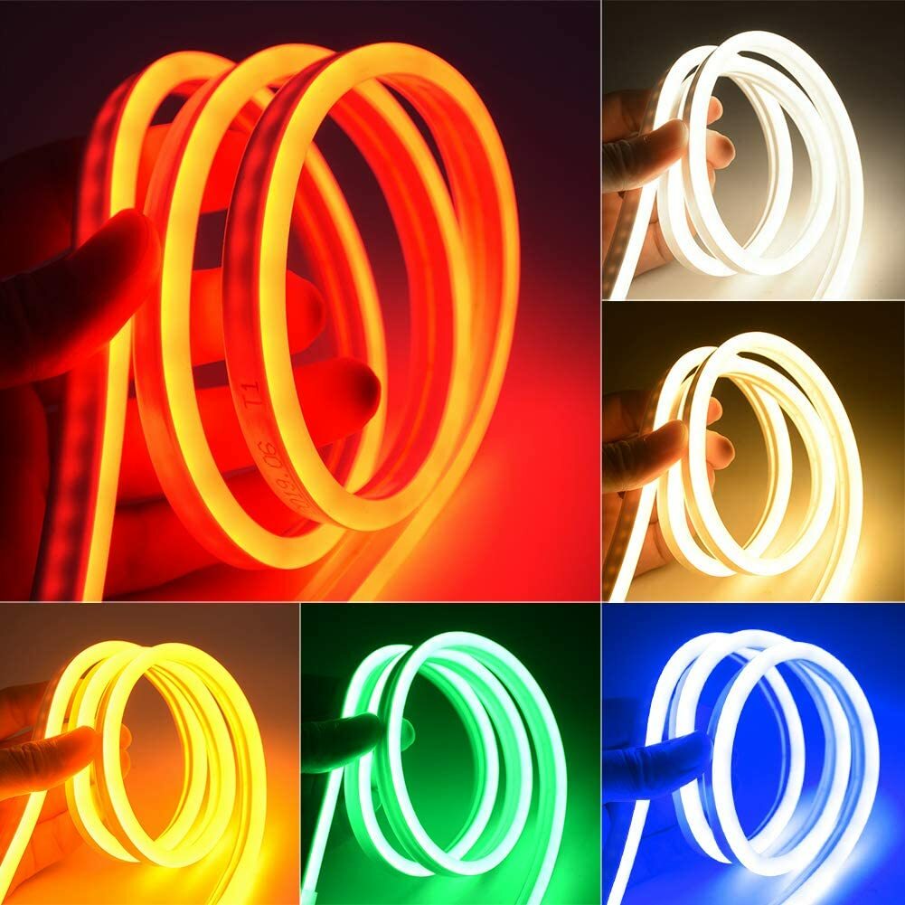 12V Flexible LED Strip Waterproof Sign Neon Lights Silicone Tube 1M 2M 3M 5M USA gallery