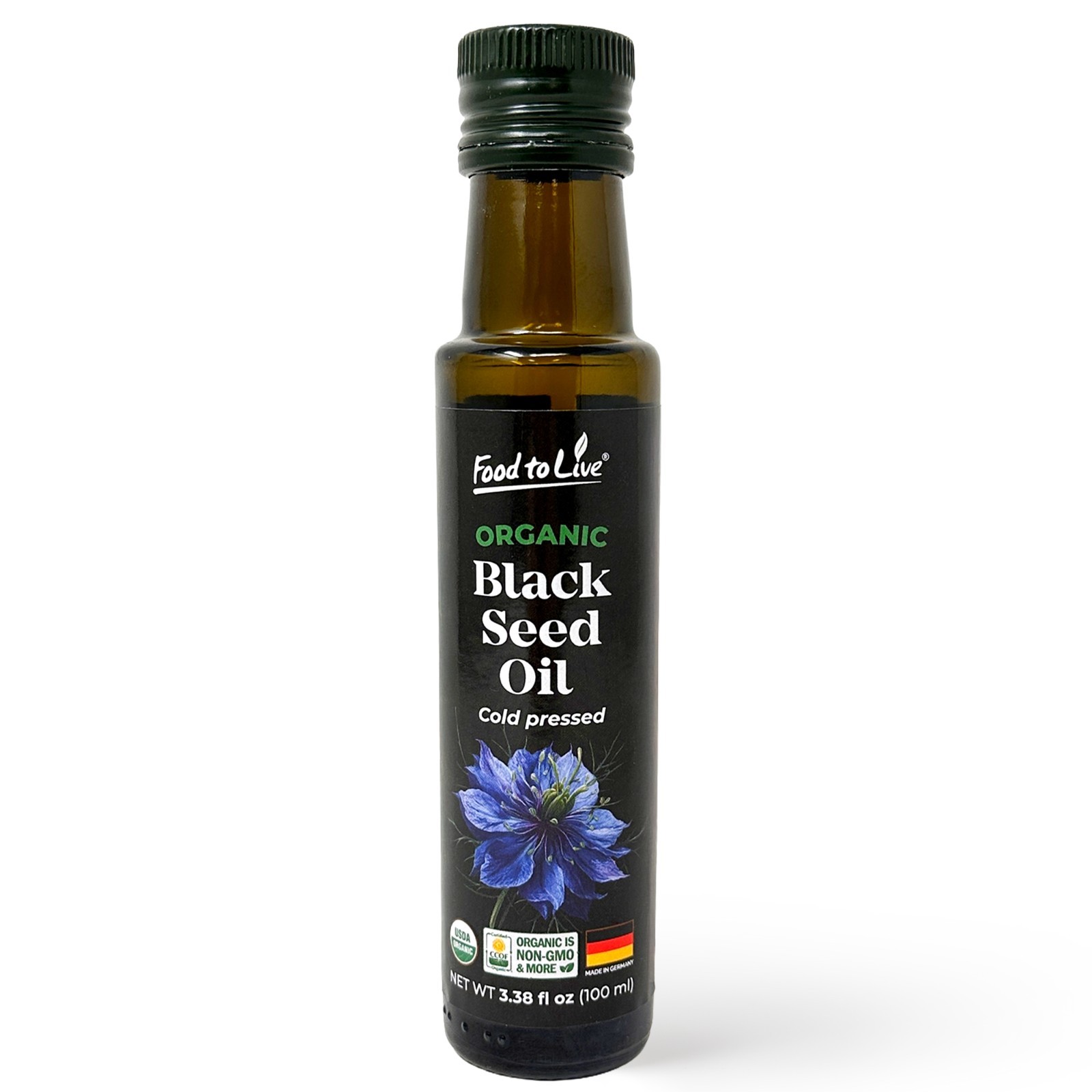Organic Black Cumin Oil - 100 ml – Non-GMO, Vegan – by Food to Live gallery