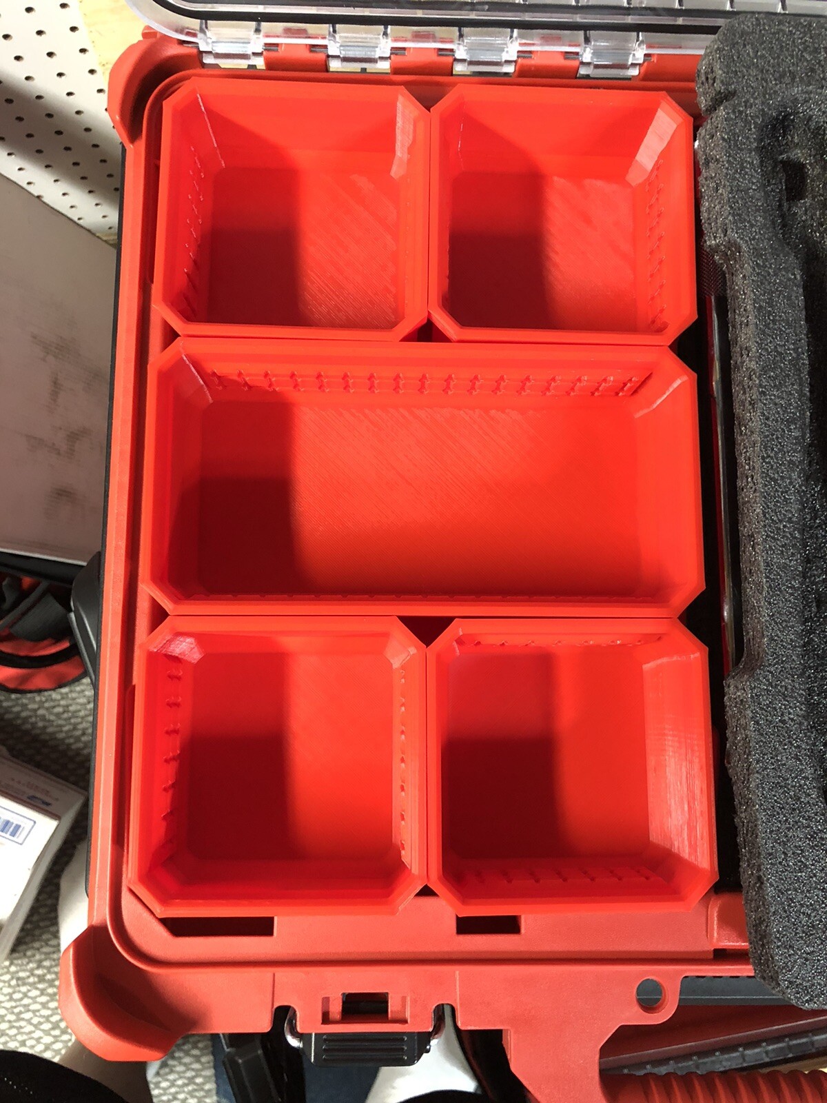 Milwaukee Packout Low Profile Bin For Slim Pack Out Red Or Black gallery