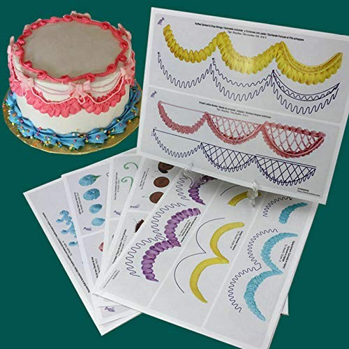 23 Sheet Cake Decorating Practice Board Icing Drawing As A4 paper, color gallery