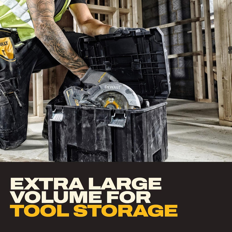TSTAK Tool Box, Extra Large Design, Removable Tray for Easy Access to Tools, Wat gallery