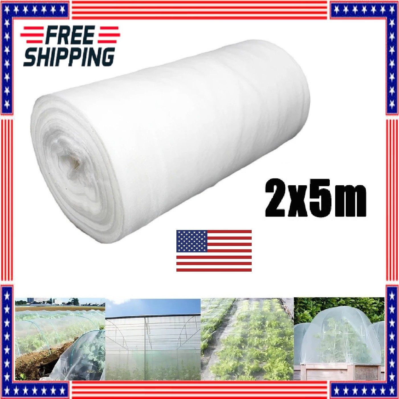 2x5M Mosquito Garden Bug Insect Netting Barrier Bird Net Plant Protect Mesh USA gallery