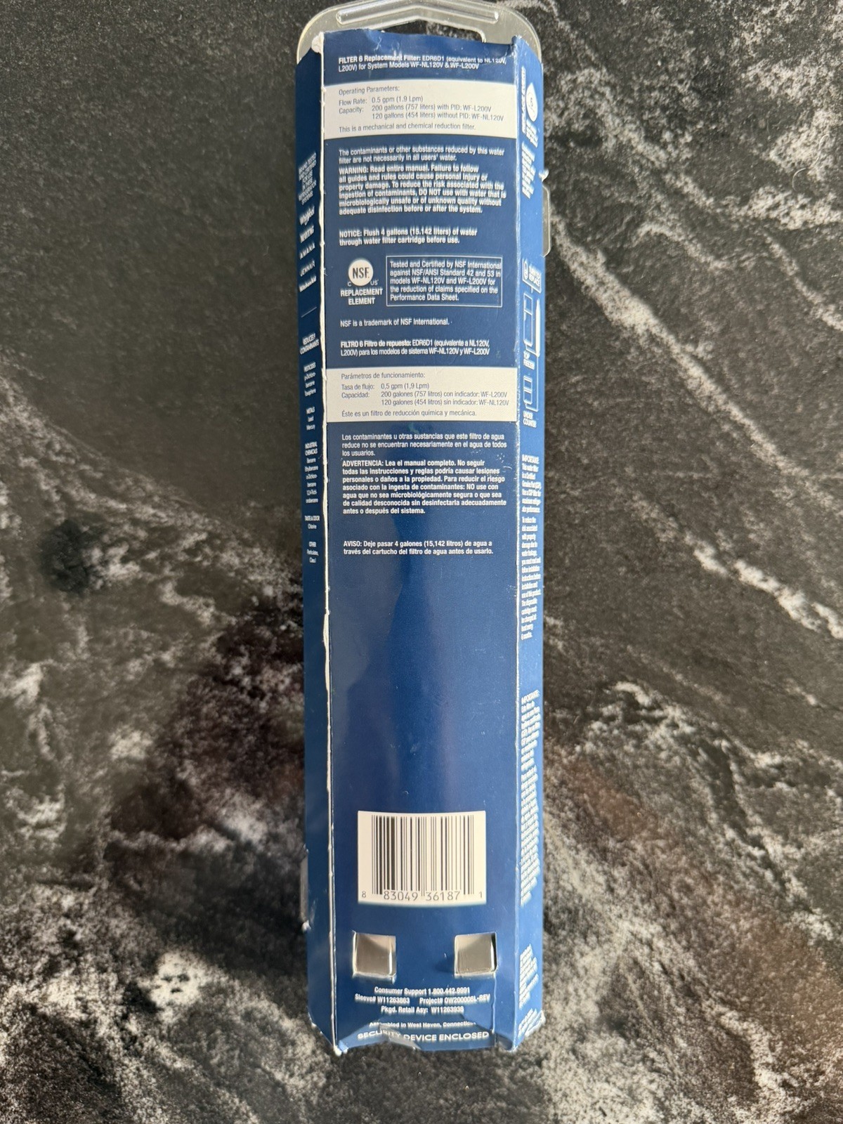 Everydrop by Whirlpool Ice and Water Refrigerator Filter 6 EDR6D1 Single Row gallery