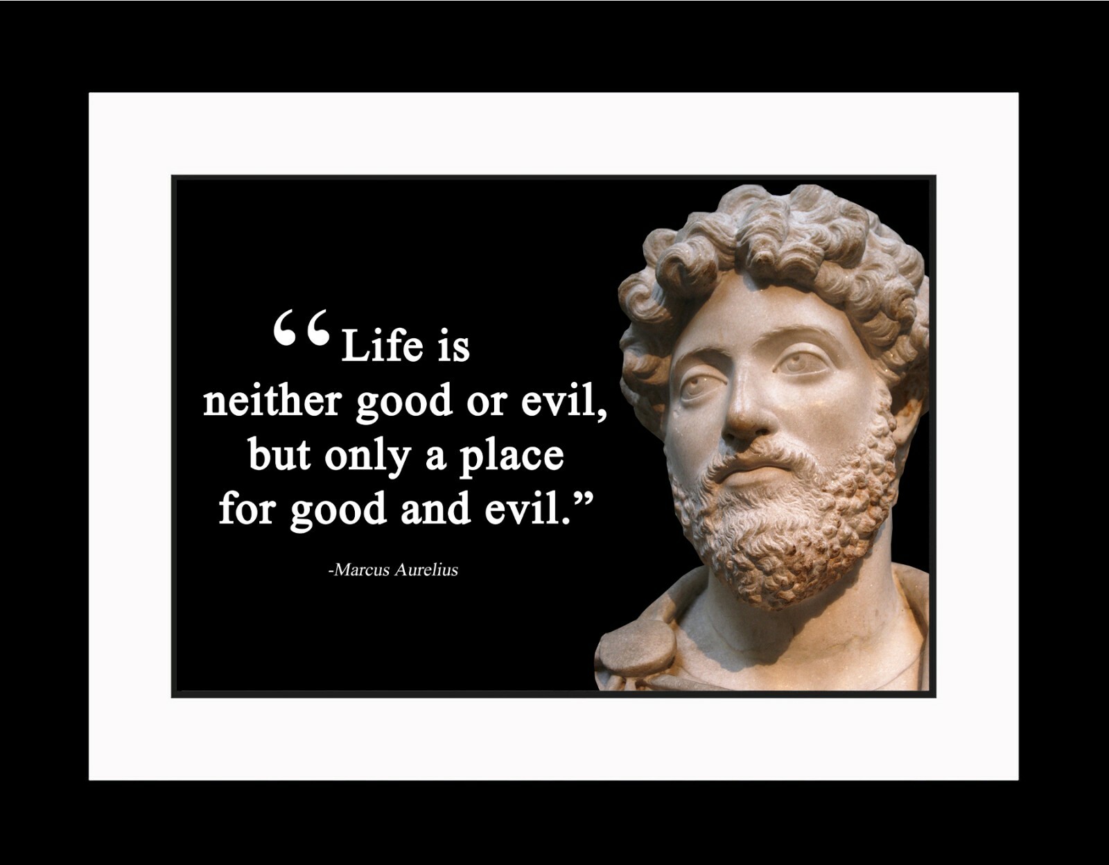 Marcus Aurelius Life is neither nothing Poster Print Picture or Framed Wall Art gallery