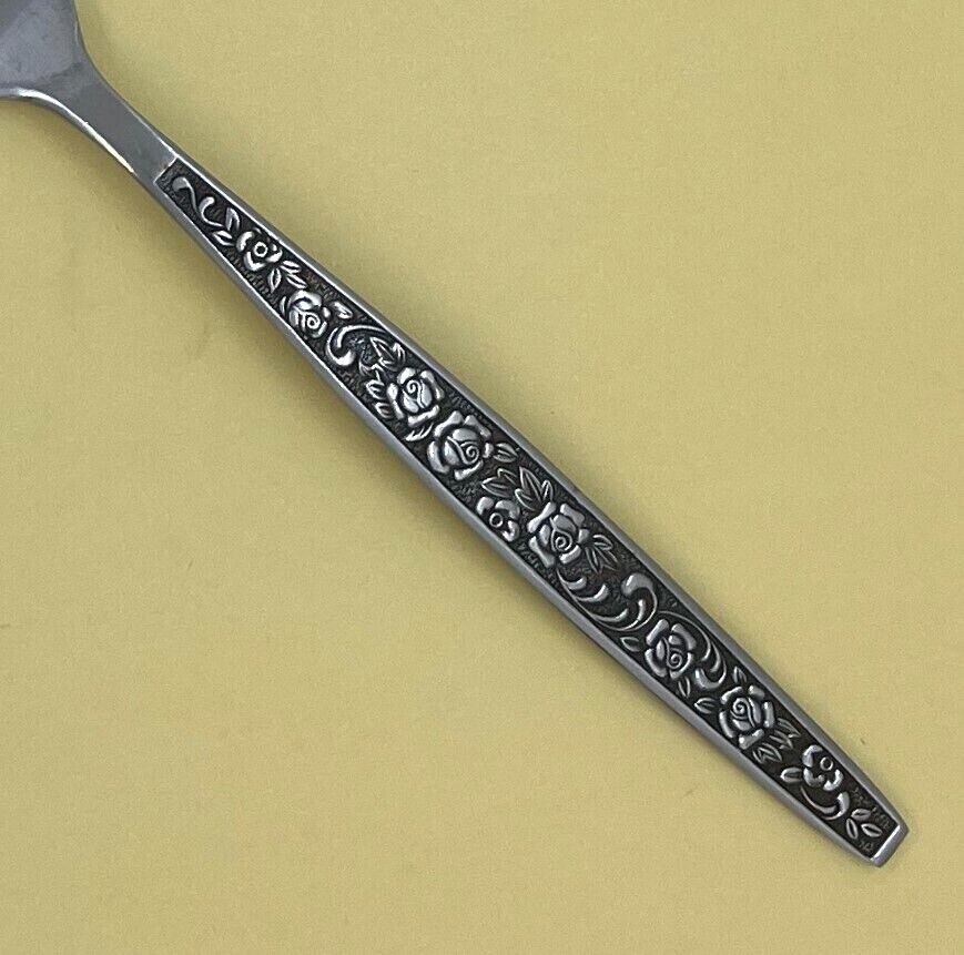 GRANADA ROSE STAINLESS FLATWARE TEXTURED HDL UNKNOWN MFG SINGLES & GROUPS CHOICE gallery