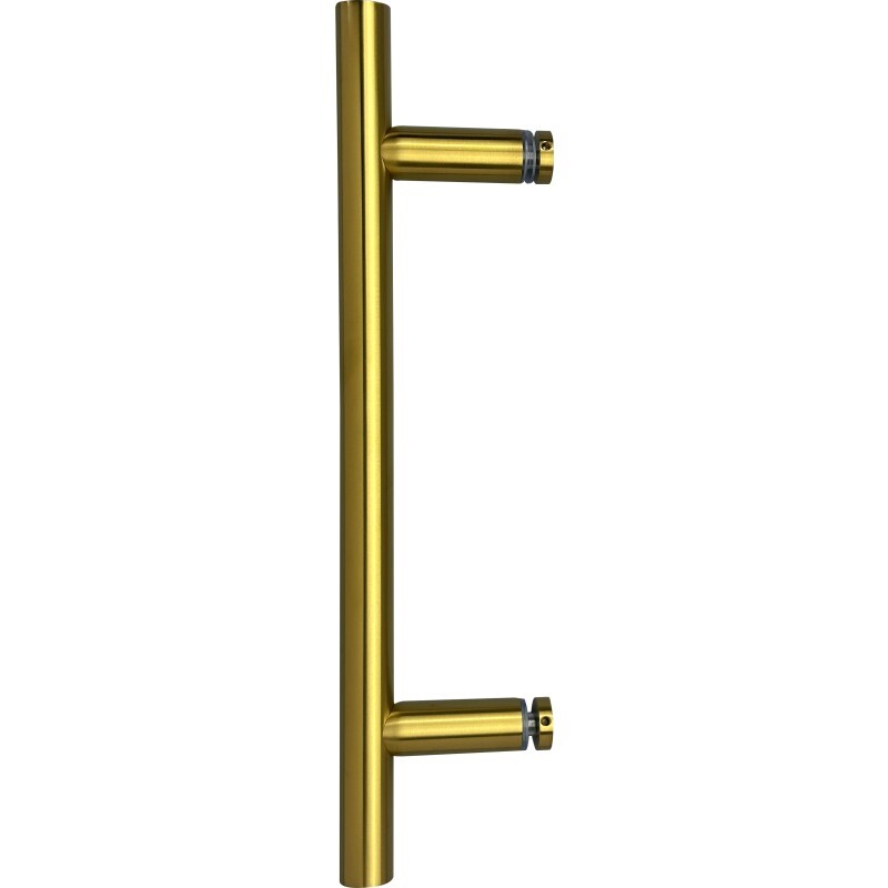 CEL- Ladder Style Singled-Sided Pull Handle for shower door - Satin Brass gallery