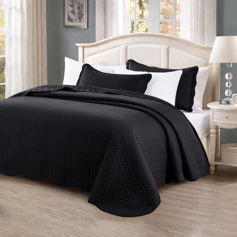 Luxury Cooling Bedspread Set Lightweight Quilted Coverlet Premium Quality King gallery
