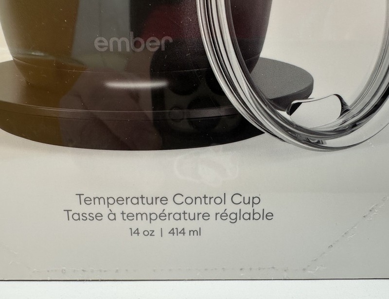 Ember Temperature Control Ceramic Smart Mug 14 Oz Black - New Sealed gallery