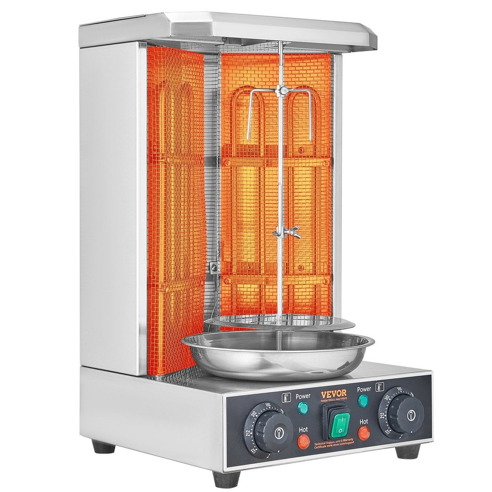Shawarma Grill Machine 13lbs Capacity Electric Vertical Broiler Gyro Oven Doner