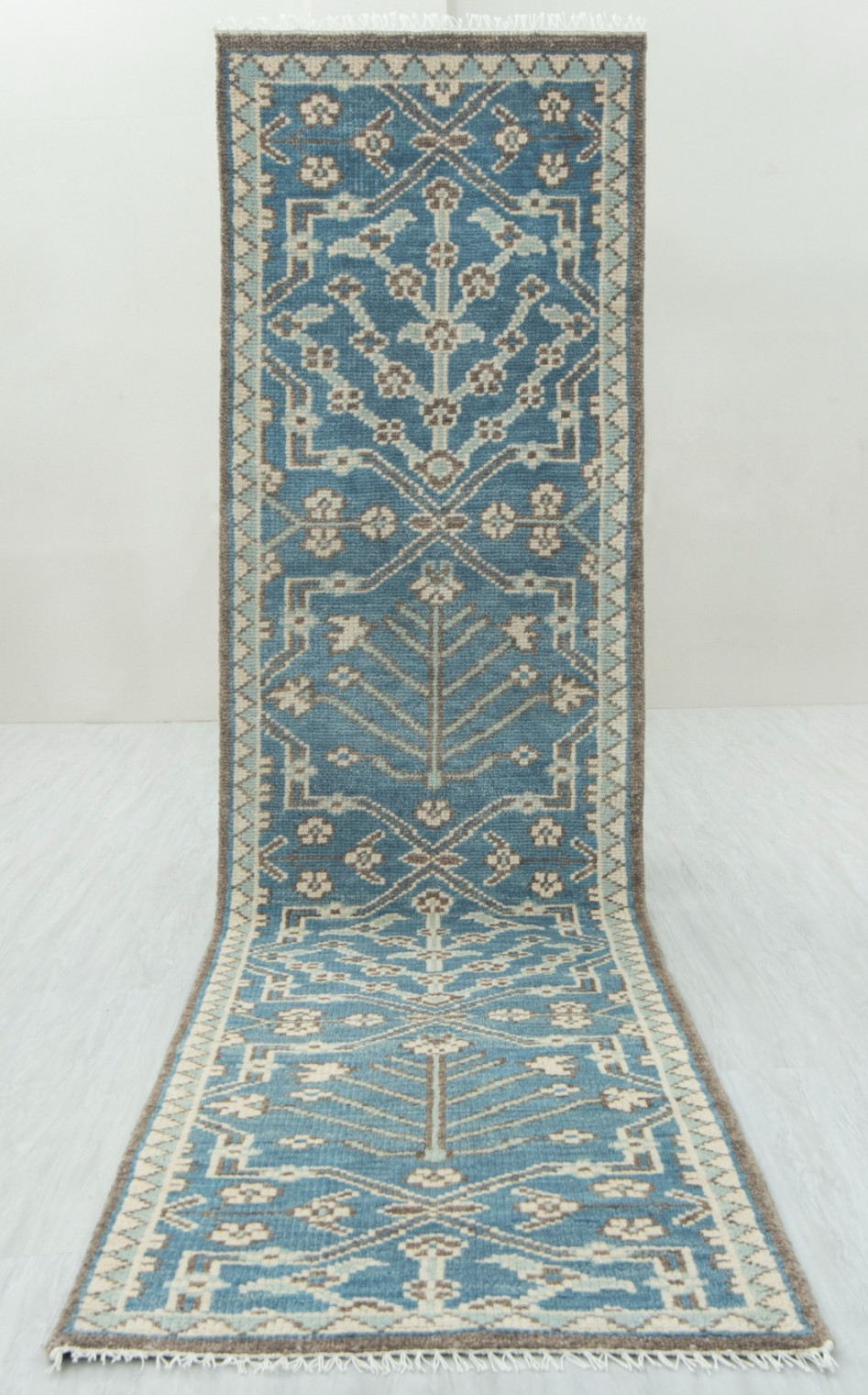 Runner Rug Blue Persiann Handmade Soft Feel Wool Staircase Runner / Hallway Rug gallery