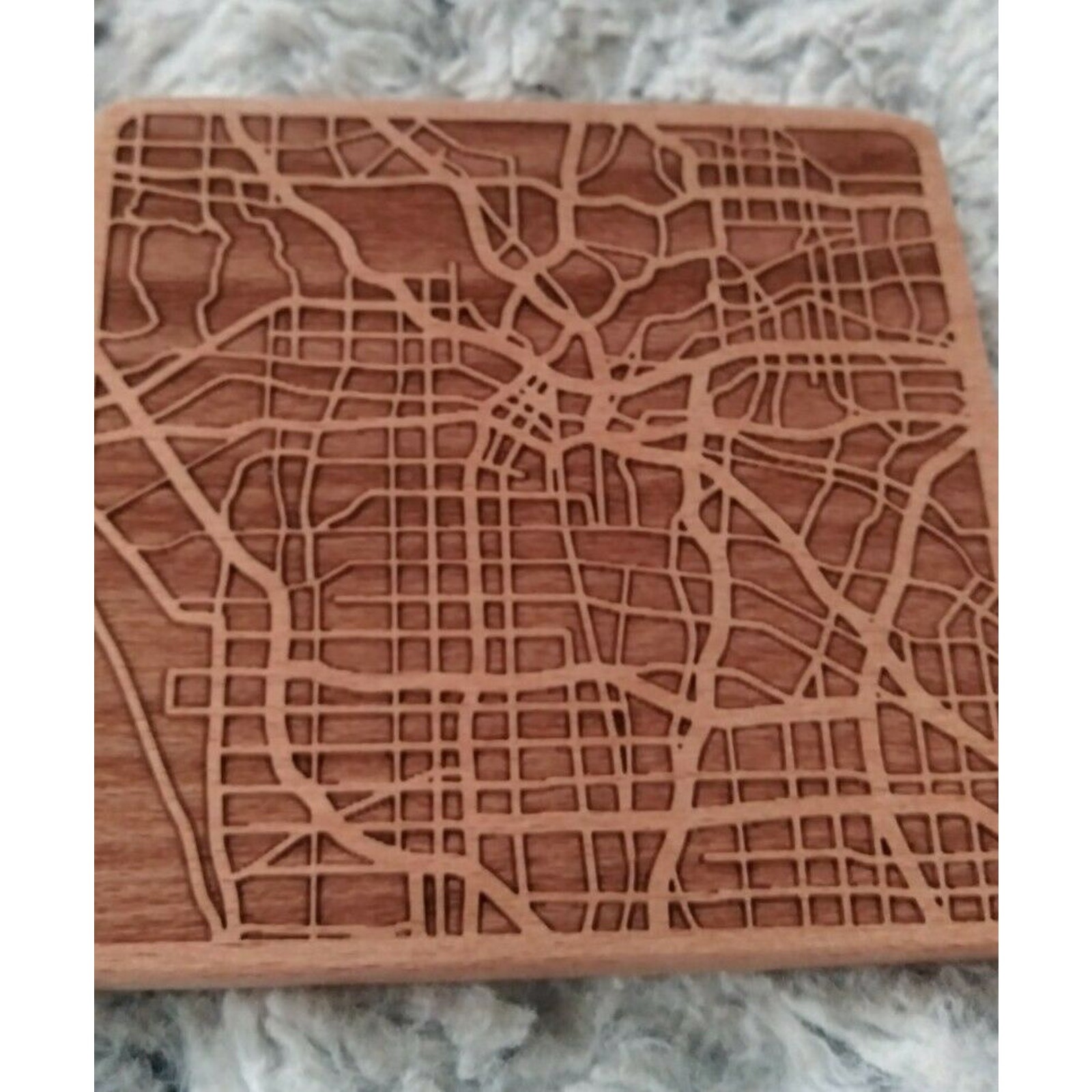 Greenline Goods Beech Wood Coasters - Wooden Coaster Set for Los Angeles, CA gallery