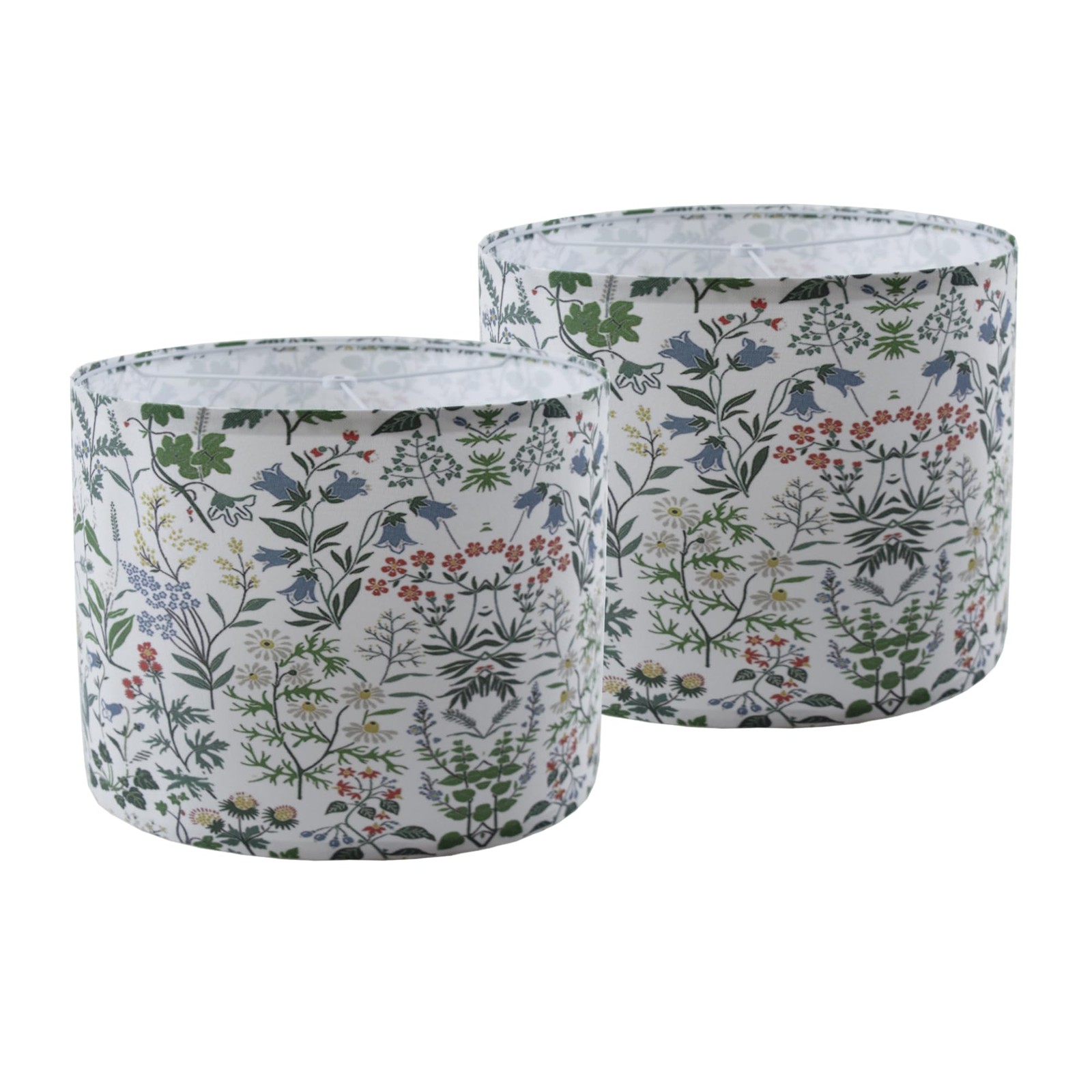 TaMTYH Large Lamp Shades 2 PCS Flax Plant Pattern Drum 13x13x10 Inch Set gallery