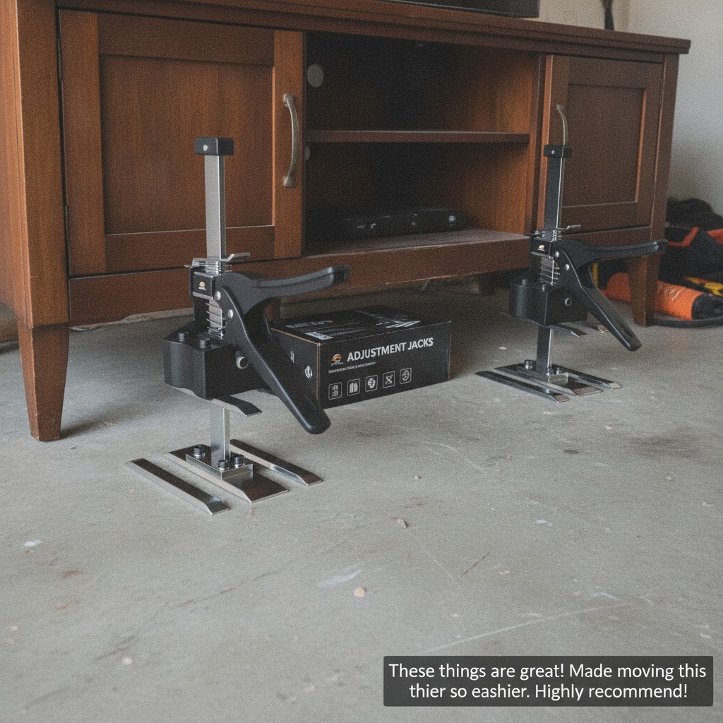 Alloy Steel Lifting Tool Pair - 450LB Capacity, Adjustable Height to 6.69 in gallery