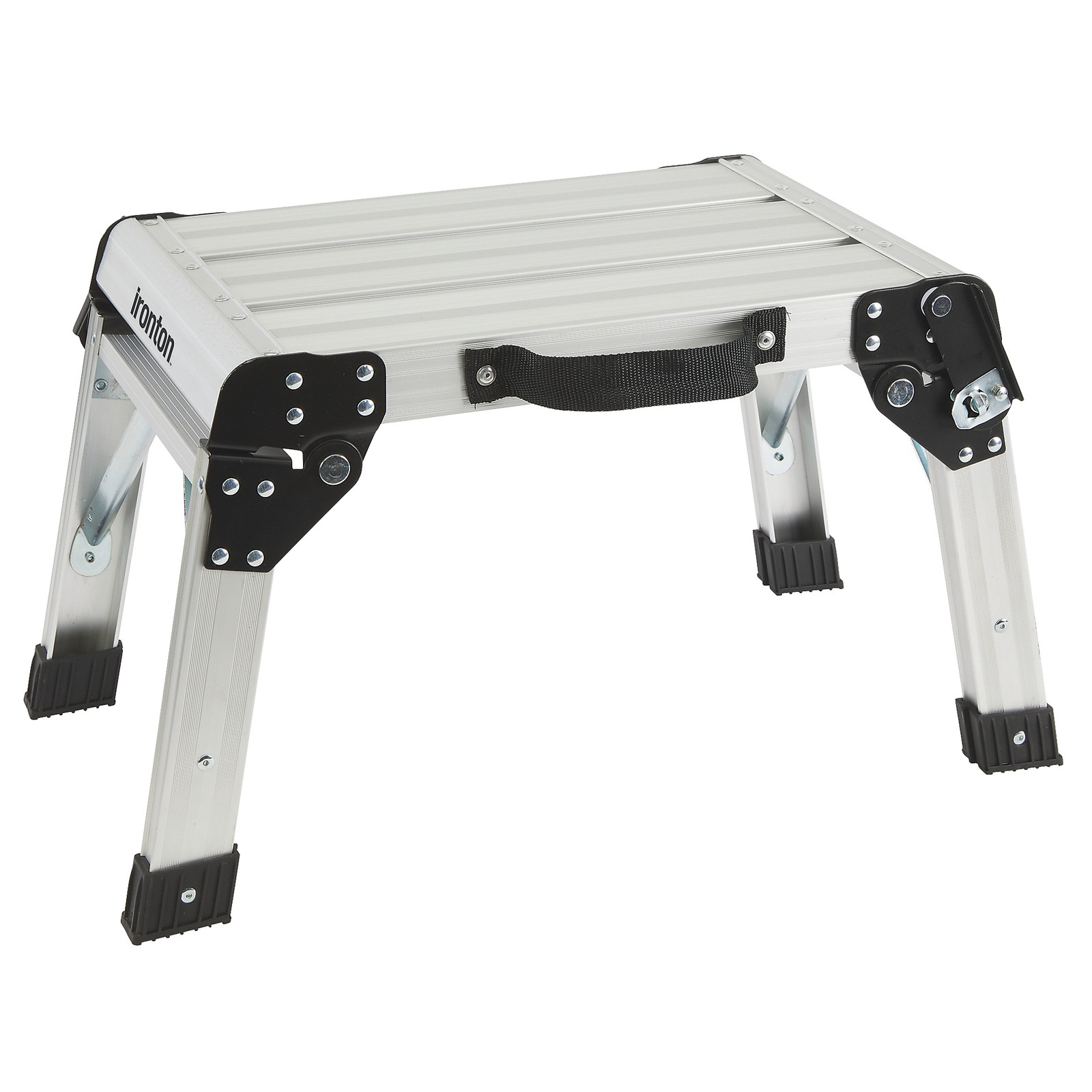 Ironton Folding Aluminum Work Platform, 350-Lb. Capacity, Portable Step Platform gallery