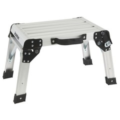 Ironton Folding Aluminum Work Platform, 350-Lb. Capacity, Portable Step Platform
