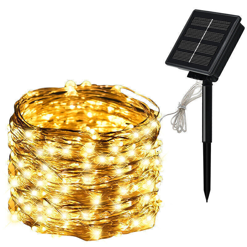 100-300 LED Christmas Solar String Lights Outdoor Waterproof Garden Party Decor gallery