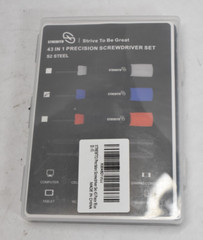 Strebito Electronics Precision Screwdriver Set S2 Steel Blue Black 43 Pieces