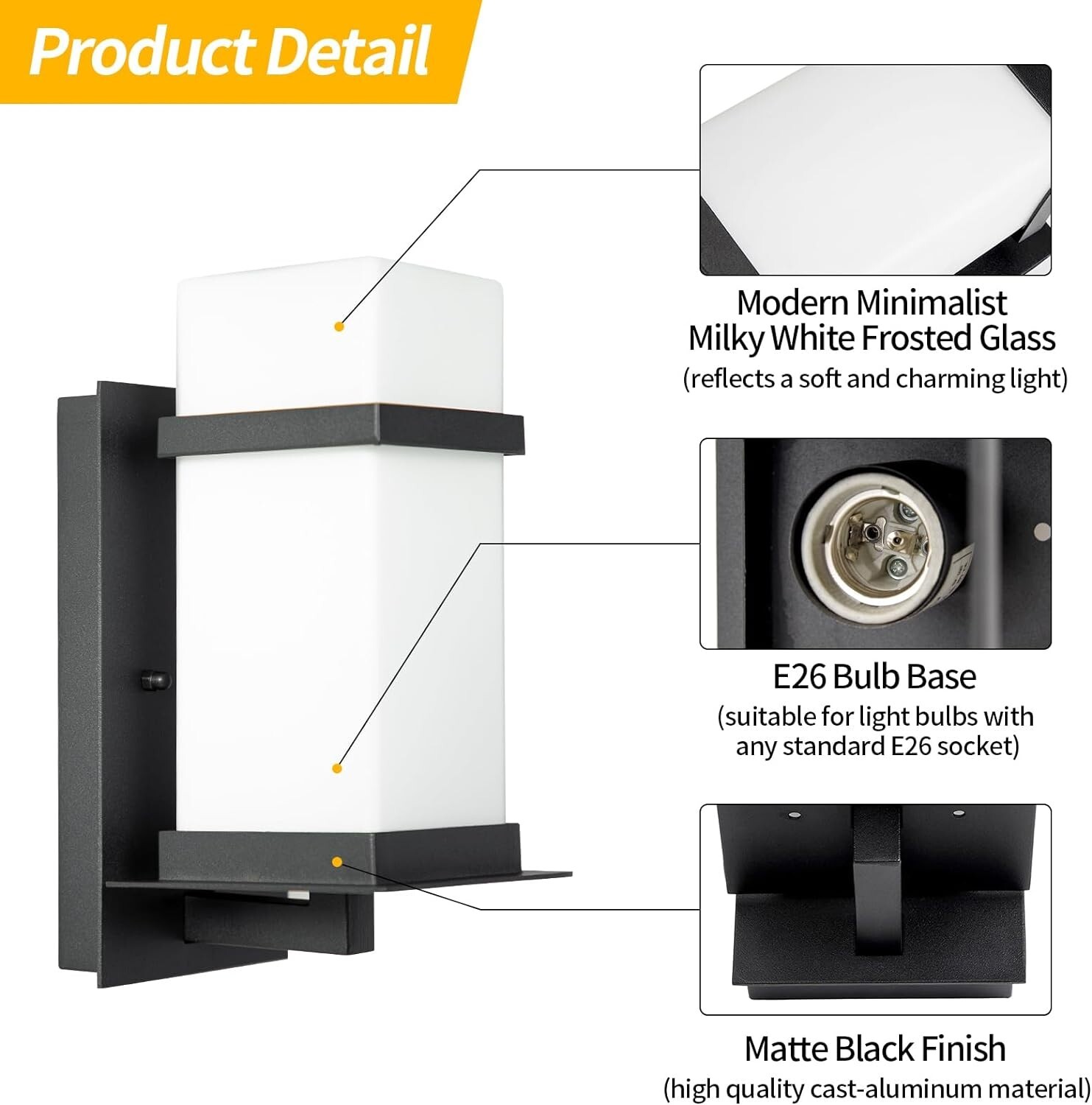 Brumosa Modern Outdoor Lights Wall Mount Exterior Light Fixture gallery