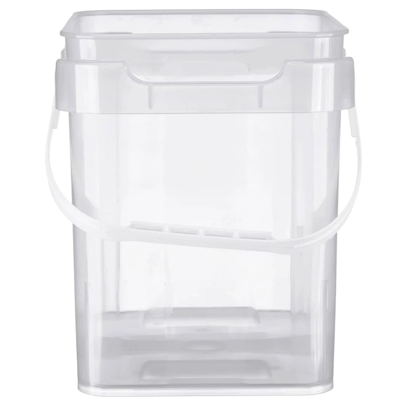 2 Gallon Rectangular Food Grade Bucket with Lid- 3 PACK- Made in USA Container gallery