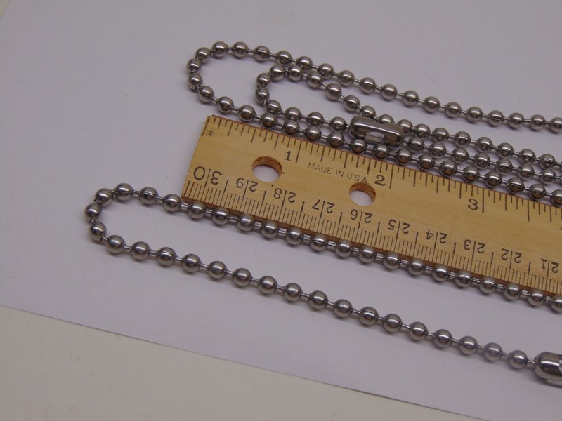 Roller Shade replacement chain 4.5mm Stainless Steel Ball Bead #10 + connectors gallery