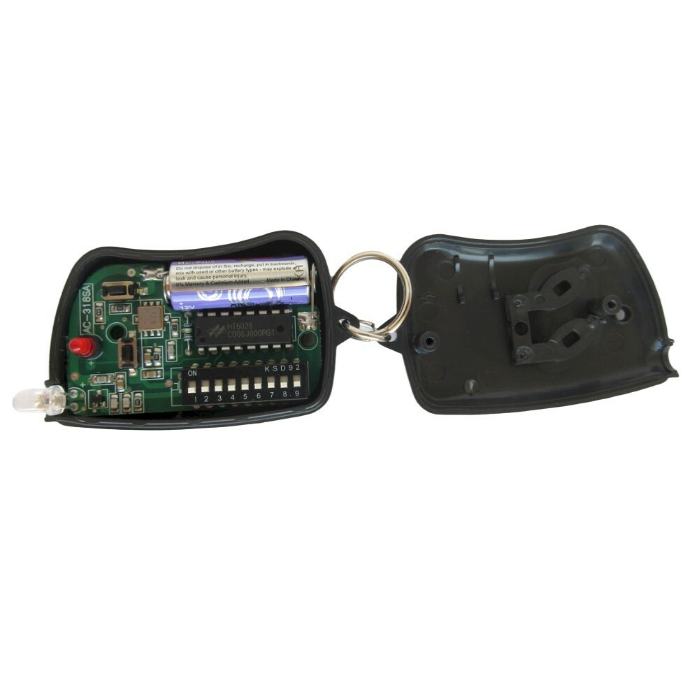 9 Digit Code Mini Remote Control Garage Gate Transmitter Mini Flashlight 318 MHz gallery