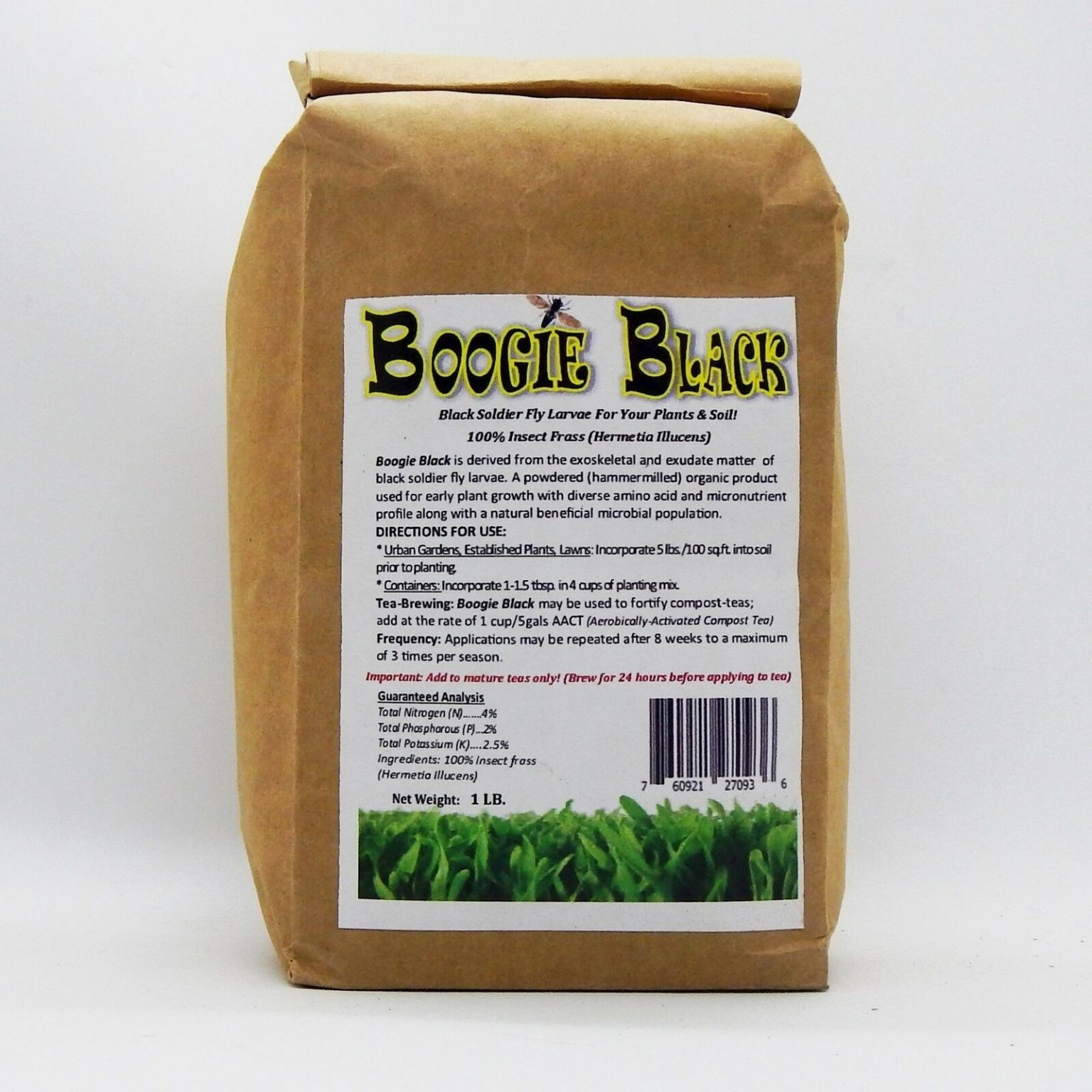 Boogie Brew Pro Compost Tea 3 lb + FREE 1 lb Insect Frass–Organic Plant Booster gallery
