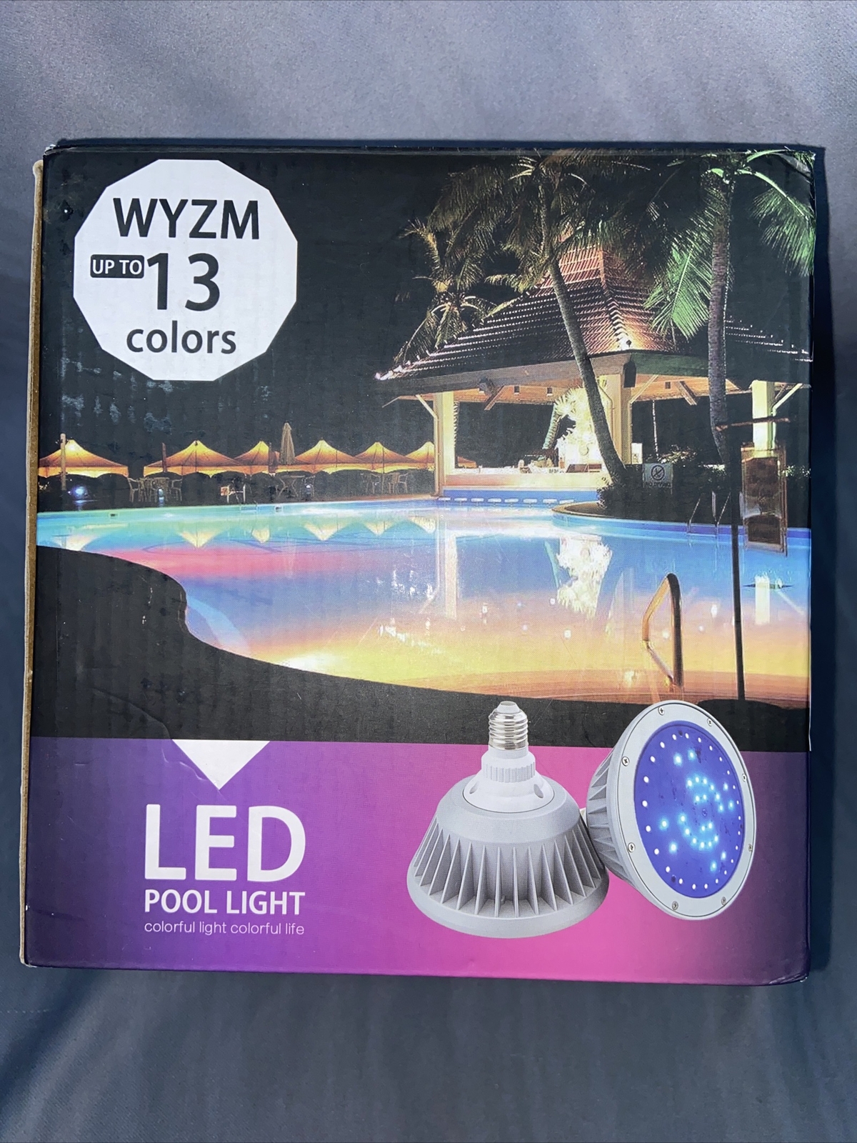 WYZM 120V 40W LED Pool Light Bulb for Pentair & Hayward Pool Light RGB+White. gallery