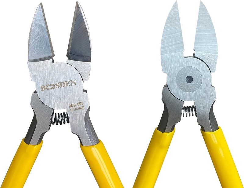 5 Inch Ultra Sharp Flush Cut Wire Cutters Diagonal Pliers for Jewelry Crafting gallery
