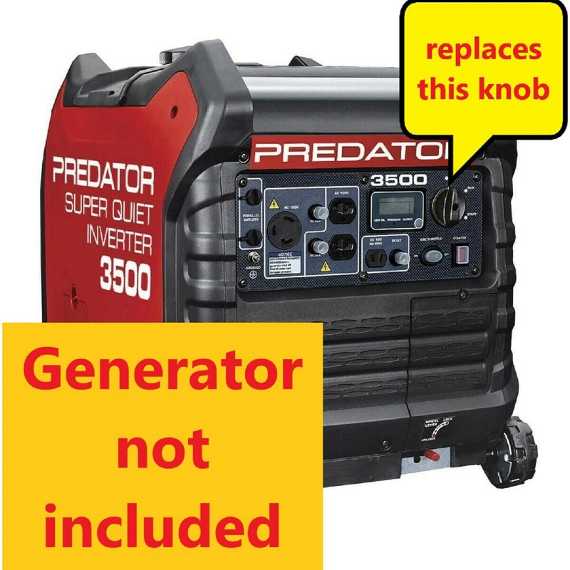 Predator Generator 3500W Knob Switch Run Choke selector - new 3D printed part gallery