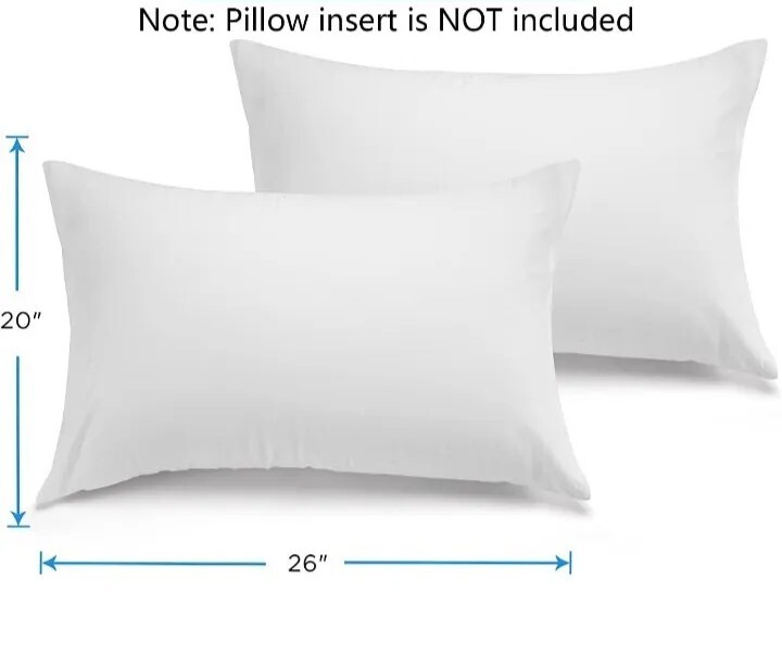 1 Dozen Pillow Protector 20x26, Envelope Closure Centex T180 Blend Plain Weave,