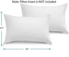 1 Dozen Pillow Protector 20×26, Envelope Closure Centex T180 Blend Plain Weave,