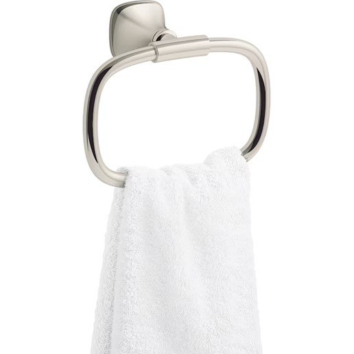 KOHLER Rill Towel Ring Vibrant Polished Nickel Wall Mount R28011-SN NEW gallery