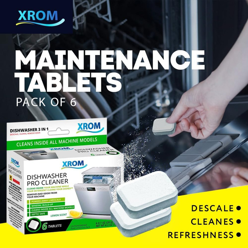 Dishwasher Cleaner Tablets, Plant Based, Deep Clean and Descale, Removes Odors, gallery