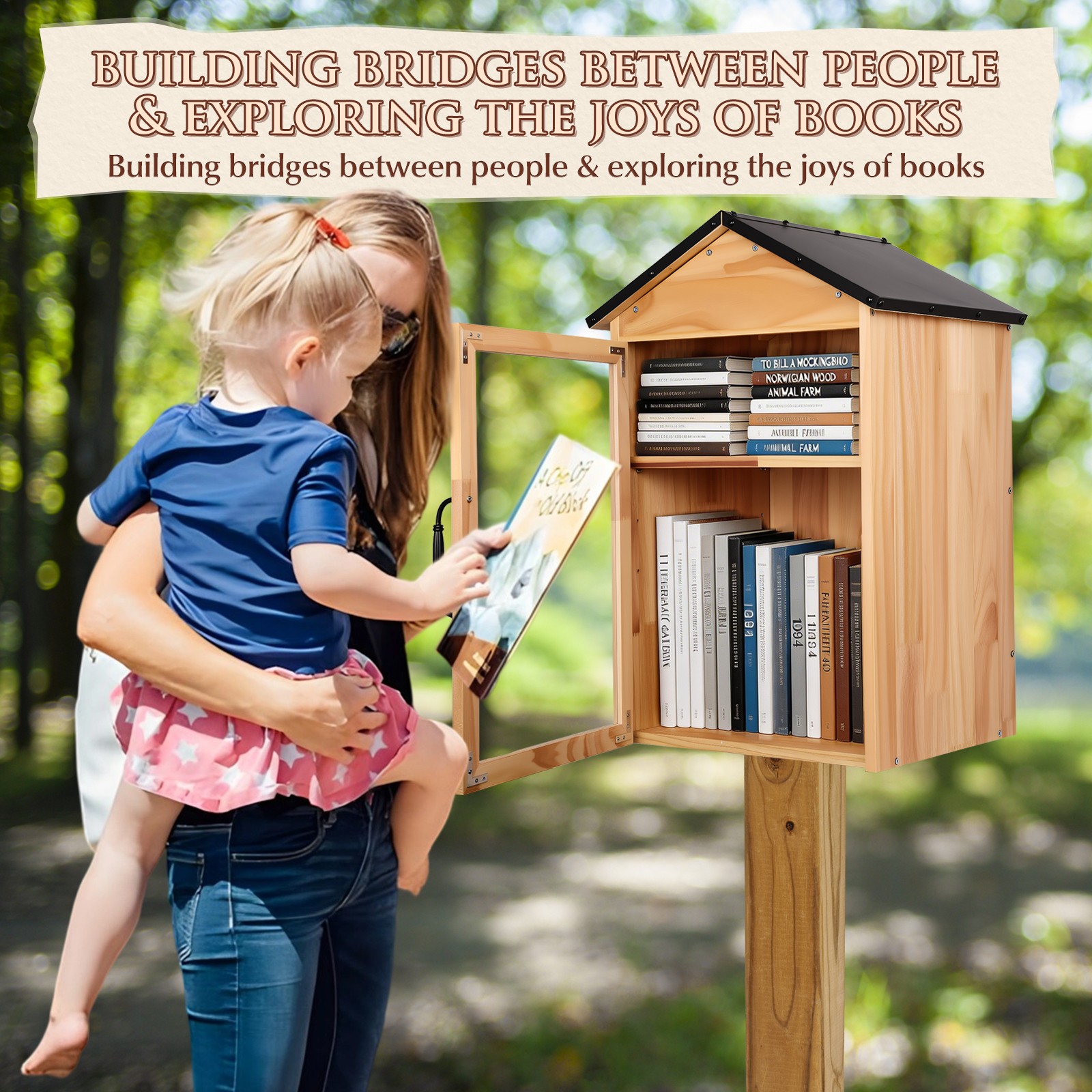 Outdoor Library Book Box, Multipurpose Little Library Box Outdoor gallery
