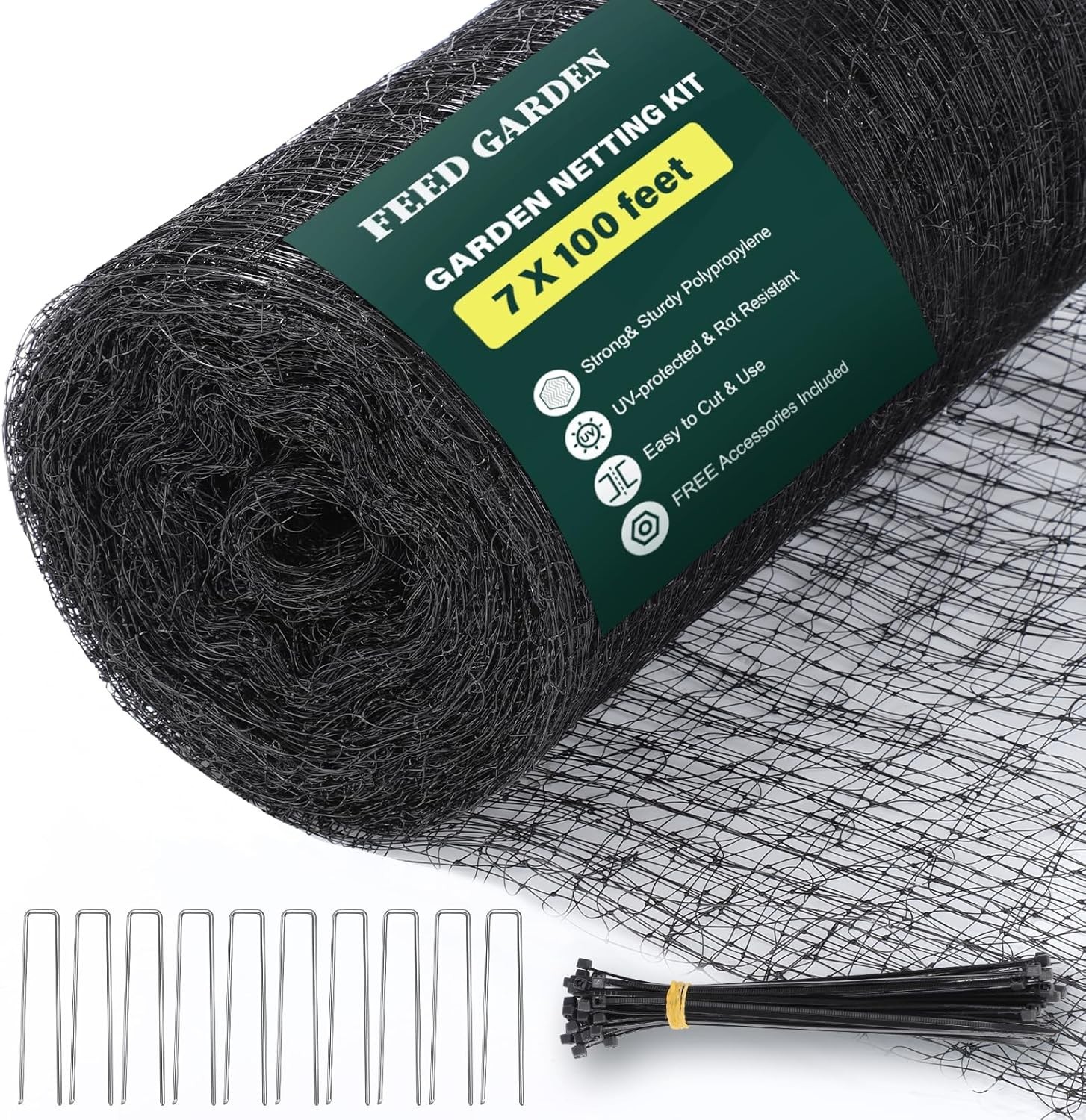 Heavy Duty Deer Netting - 7X100Ft Uv-Protected Garden Fence with 3/4" Fine Mesh gallery