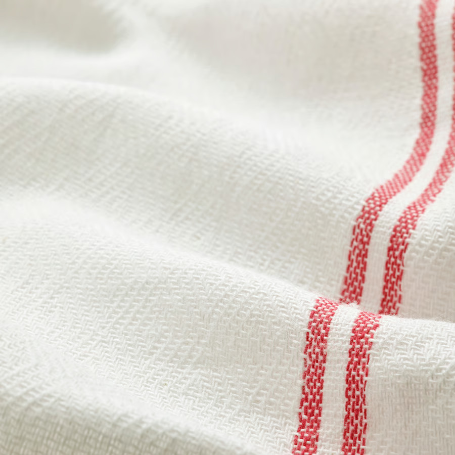 1PC IKEA Dish Towel -White-Red, Kitchen HILDEGUN Towel 18x24 " 100% Cotton New gallery