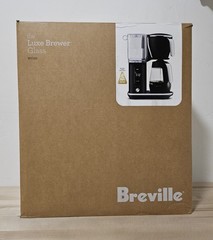 Breville Luxe Drip Coffee Machine Glass Carafe BDC415BTR – Black Truffle – New
