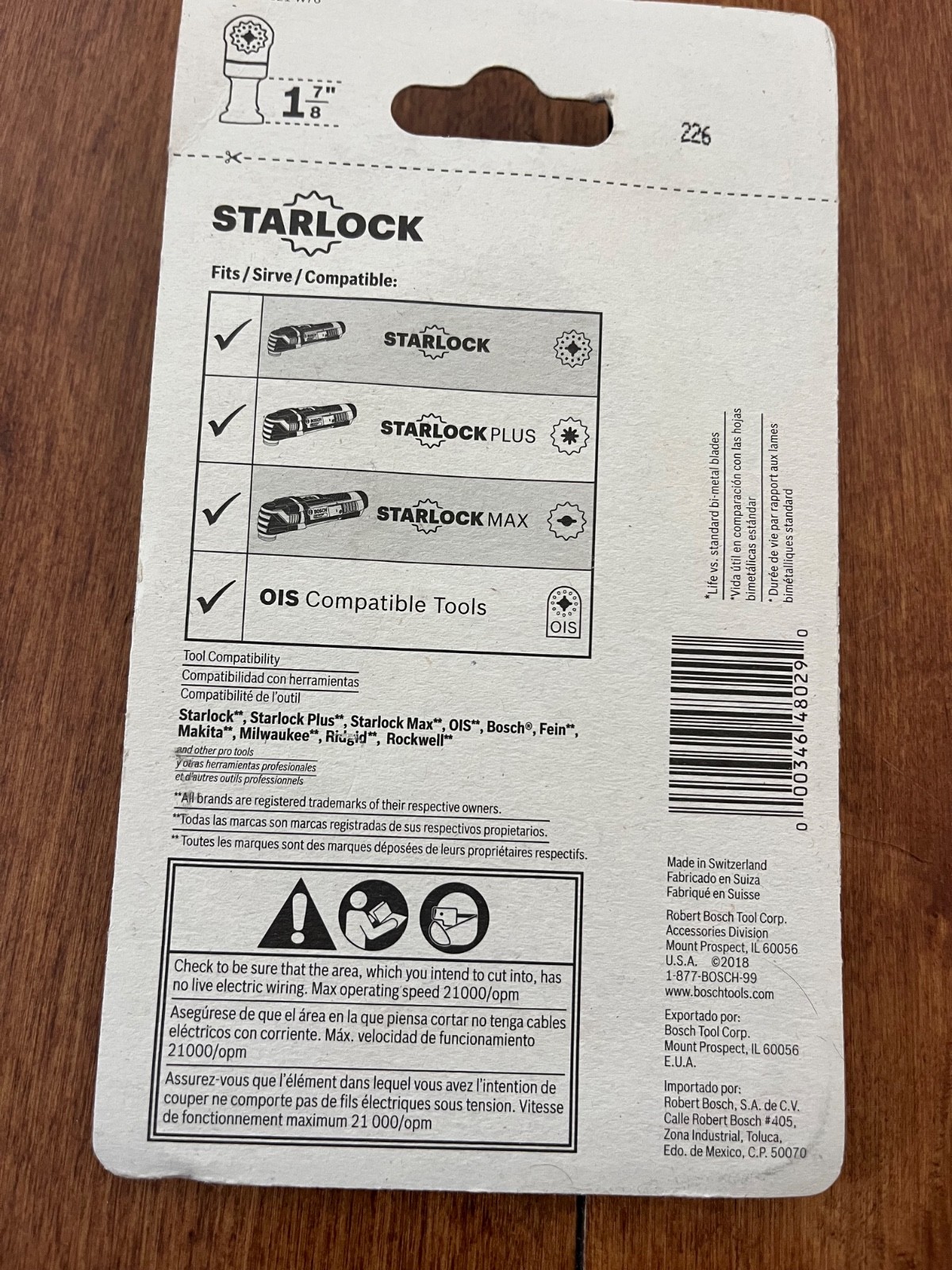 Bosch OSL114F Starlock 1-1/4" Oscillating All-Purpose Plunge Cut Blade (3 Pack) gallery