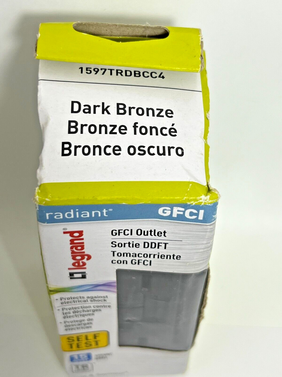 Legrand Pass & Seymour radiant GFCI Outlet 15A 125VAC 60Hz DARK BRONZE Self-Test gallery