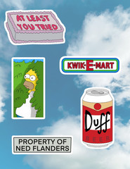 Simpsons 5pc Sticker Pack